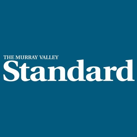 The logo of The Murray Valley Standard newspaper with a dark blue background and white text.