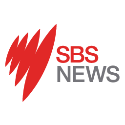 SBS News logo with red stylized lightning bolt and gray text
